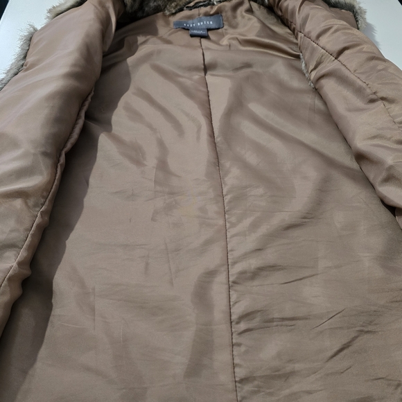 Suzy Shier | Faux Fur Long Vest | XS Boho Glam Sleeveless Layering Jacket - Picture 5 of 9